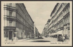 Ansichtskarte "Manteuffel-, Ecke Naunynstraße"