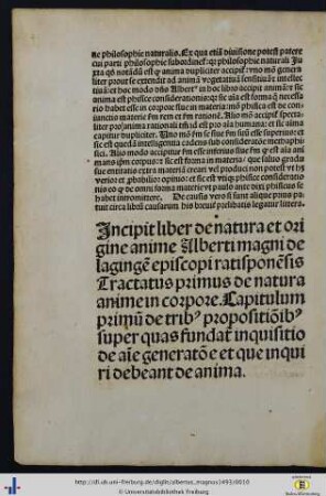 Capitulum primum.