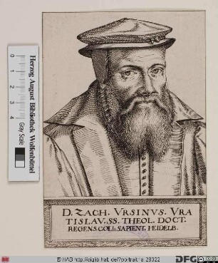 Bildnis Zacharias Ursinus (eig. Beer)
