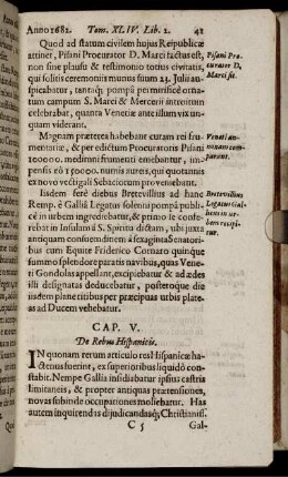 Cap. V. De Rebus Hispanicis