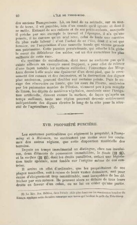 XVII. Propriète foncière