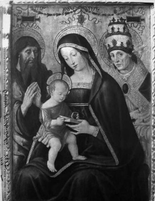 Maria mit dem Christuskind mit den Heiligen Hieronymus und Gregor dem Großen