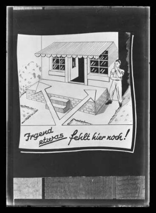 Werbung für Terrassenplanung "Irgend etwas fehlt hier noch!"