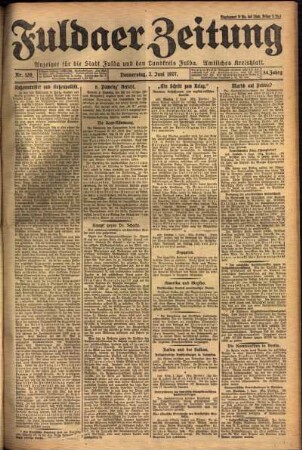 Ausgabe vom Donnerstag, den 02. Juni 1927.