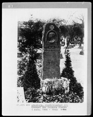 Grabmal der Johanna Stegen, verstorben 1842