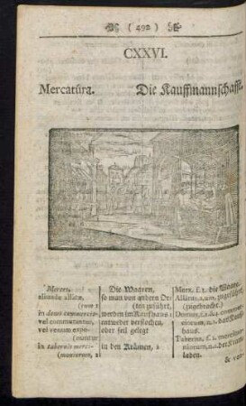 CXXVI. Mercatúra. Die Kauffmannschafft