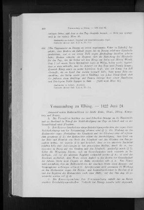 Versammlung zu Elbing. - 1424 Juni 24.