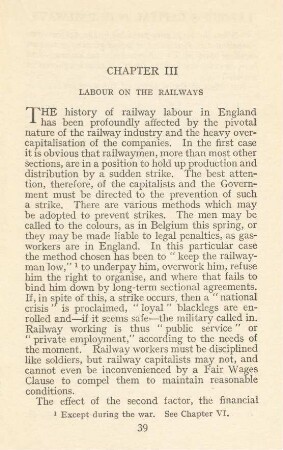 Chapter III Labour On The Railways