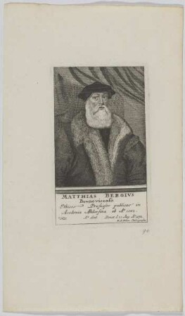 Bildnis des Matthias Bergivs