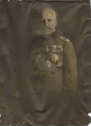 Otto Erhard von Marchtaler, Generalleutnant, Kriegsminister von 1906-1918 in Uniform und Orden, Brustbild