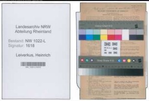 Entnazifizierung Heinrich Leiverkus , geb. 08.10.1899 (Klempner)