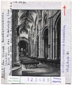 Avila: San Vicente, Inneres Blick zum Chor