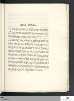 Rock-Crystal and Glass