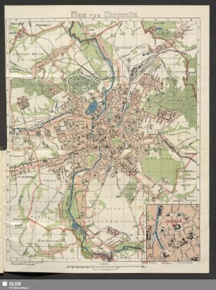 Plan von Chemnitz