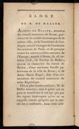 22-86, Eloge de M. de Haller.
