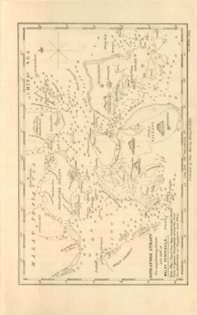 Singapore Strait the neighbouring islands and part of Malay peninsula