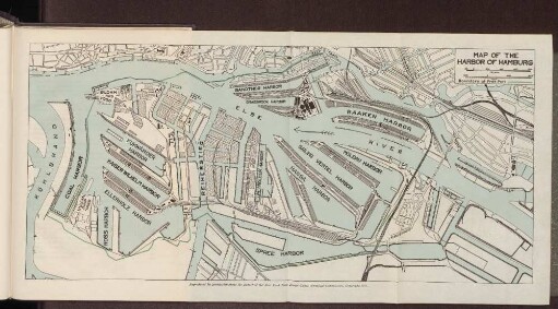 Map of the Harbor of Hamburg