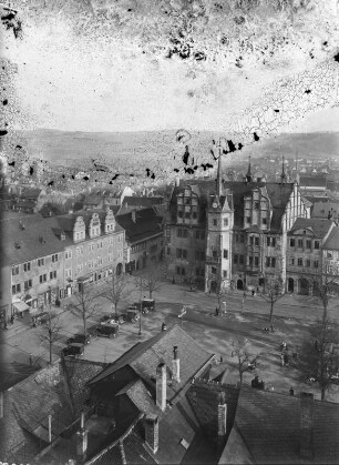 Saalfeld, Innenstadt : Saalfeld. Blick auf das Rathaus