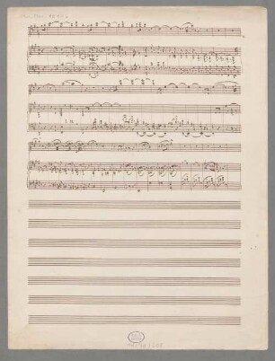 Instrumental pieces, i (vl), pf, A-Dur, Sketches. Fragments - BSB Mus.ms. 10146 : [without title?]