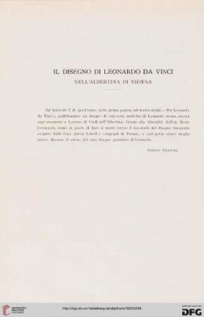 25: Il disegno di Leonardo da Vinci nell'Albertina di Vienna