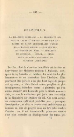Chapitre X. La piraterie contraire a la prospérité. - ...