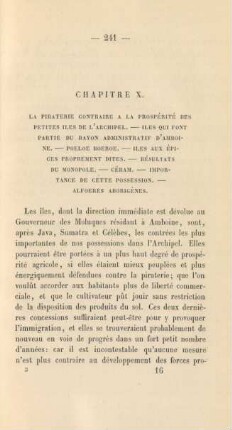Chapitre X. La piraterie contraire a la prospérité. - ...