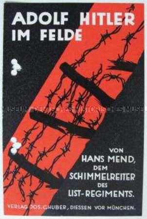 Werbeprospekt für das Buch "Adolf Hitler im Felde" von Hans Mend