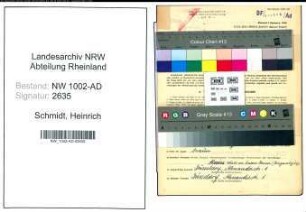 Entnazifizierung Heinrich Schmidt, geb. 11.07.1891 (Hausmeister)