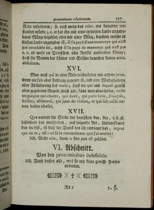 VI. Abschnitt. Von den pronominibus indefinitis.