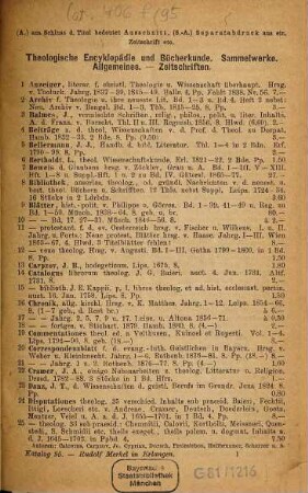 Antiquarischer Katalog, 95. Protestantische Theologie ; Abt.1, Biblische und exegetische Theologie