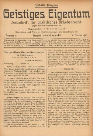 Nummer 9 (1. Februar 1910)