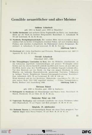 Gemälde neuzeitlicher und alter Meister (Nr. 91-146)