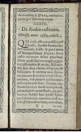 XXXVII. De studio castitatis