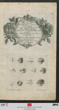 Taf. 2 [Augen (Kontur-Schraffur, teilw. mit Linearkreuz)]