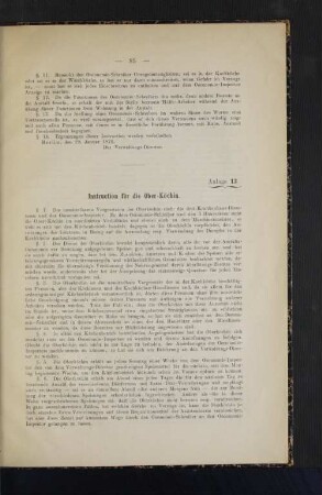 Instruction für die Ober-Köchin.