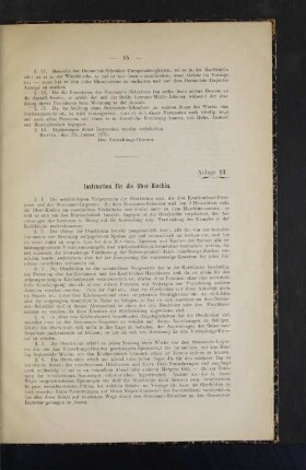 Instruction für die Ober-Köchin.
