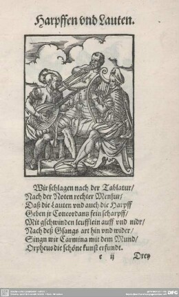 Harpffen und Lauten.