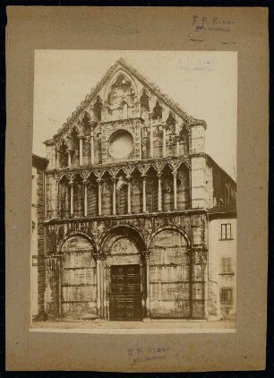 Santa Caterina d’Alessandria, Pisa: Fassade