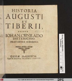 Historia Augusti Et Tiberii