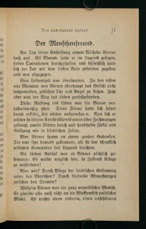 77-81, Der Menschenfreund
