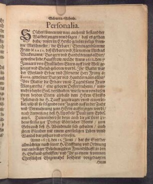 Personalia.