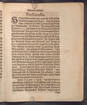 Personalia.