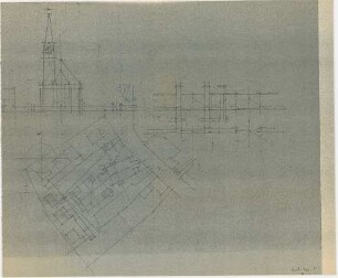 Döllgast, Hans; Arnstorf; Kath. Pfarrkirche St. Georg - Lageplan; Ansicht
