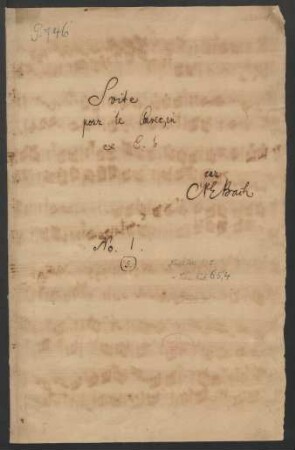 Suiten; cemb; e-Moll; H 6; Wq 65.4