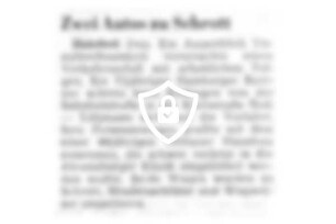 Zwei Autos zu Schrott