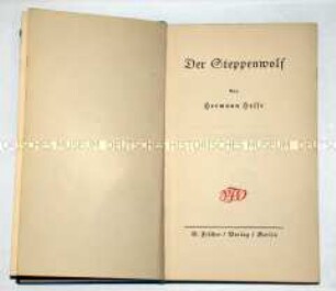 Erstausgabe "Der Steppenwolf" von Hermann Hesse