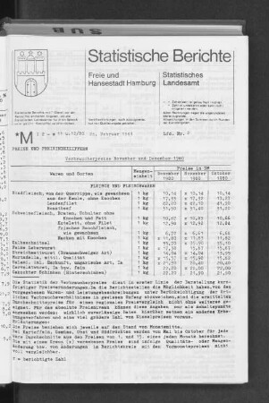 Verbraucherpreise November und Dezember 1980 : Lfd. Nr. 2
