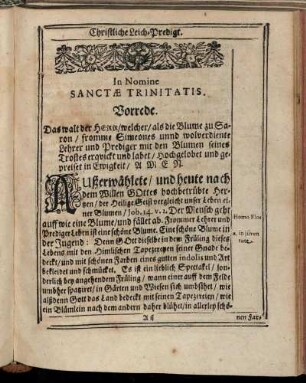 Christliche Leich-Predigt.