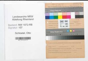 Entnazifizierung Otto Schloetel , geb. 08.03.1899 ()