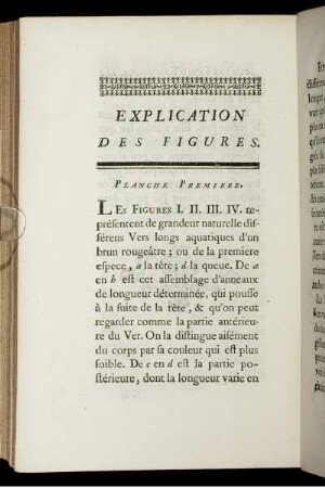 Explication des Figures.